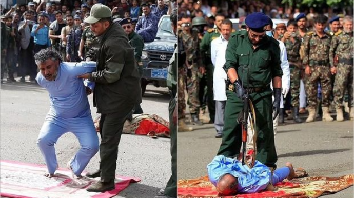 Uşaq qatilləri insanların gözü qarşısında güllələndi  – FOTO