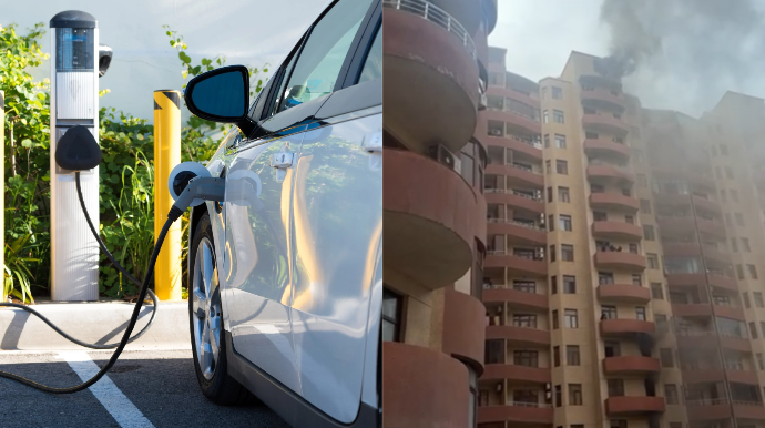 Elektrikli avtomobillər Bakıda yanğın riskini artırıb – İki binanın yanmasının səbəbləri üzə çıxdı 