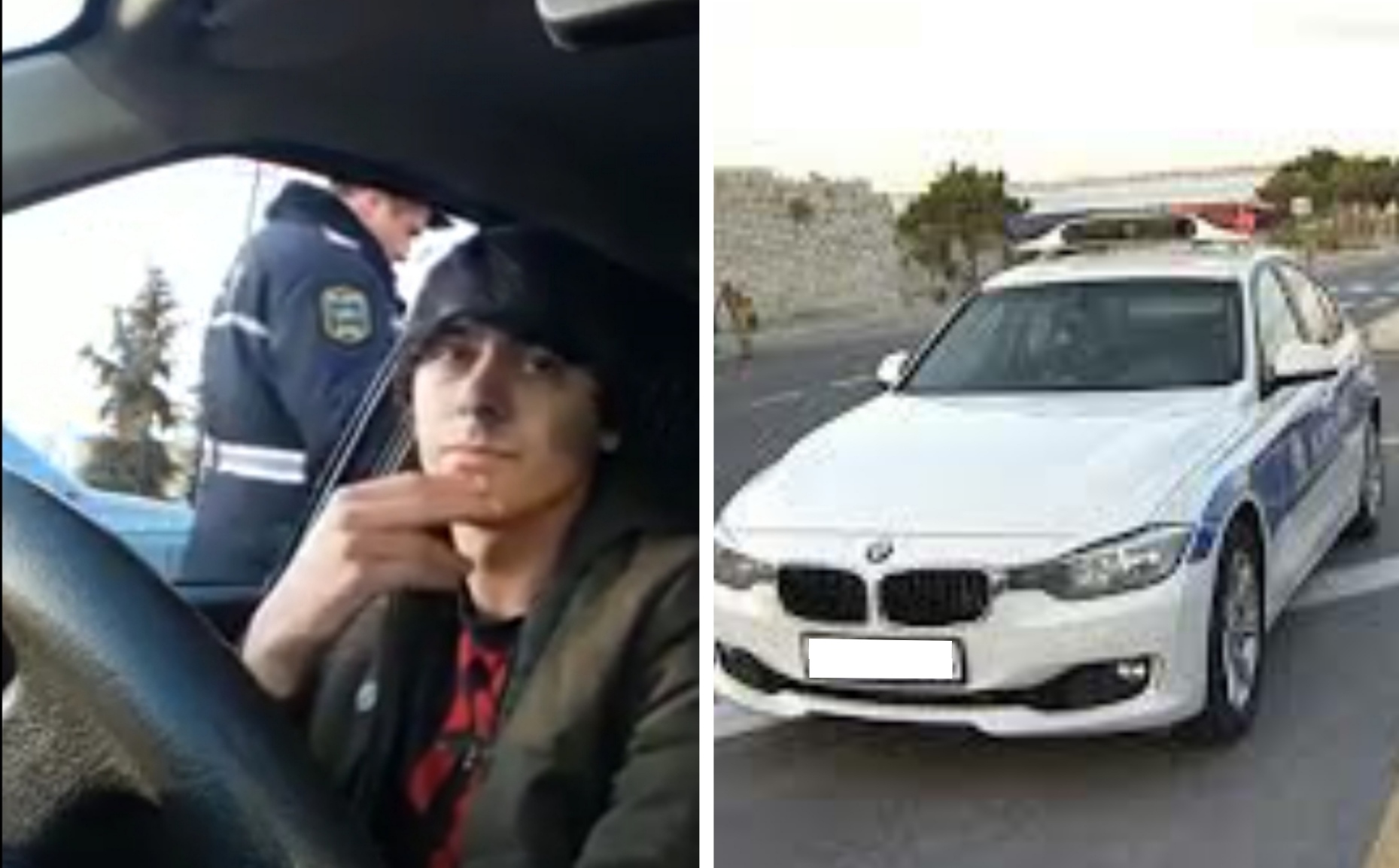 Sürücü şou yaratmaq üçün video çəkib   polisi ələ saldı - VİDEO