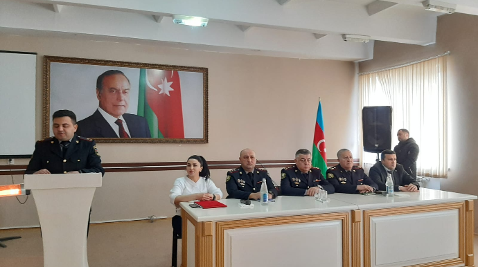 Tovuzda məktəblilərlə görüş keçirilib - FOTO