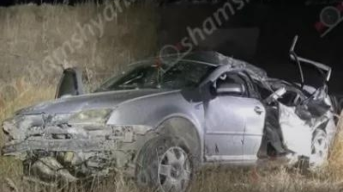 Erməni hərbçilər qəzaya uğradı