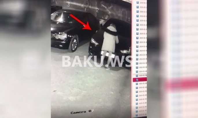 Bakıda gecə qızlardan gözlənilməz hərəkət - VİDEO