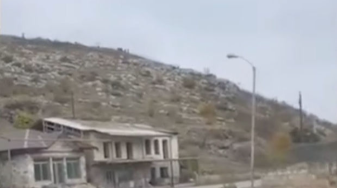 Erməni sürücü Ağdərədən video yaydı; rayonu boşaldırlar - VİDEO