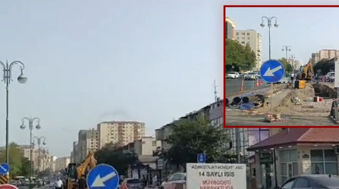 Yasamalda əsas küçələrdən birinin qazılmasına AYDINLIQ GƏTİRİLDİ