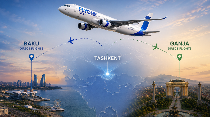 “FLYONE Asia” Bakı və Gəncə hava limanlarına müntəzəm uçuşlara başladı 