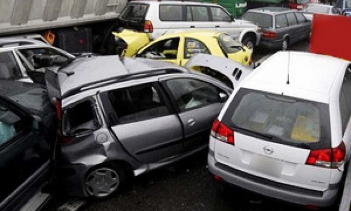 Qubada zəncirvari yol qəzası – 1 ölü, 1 yaralı