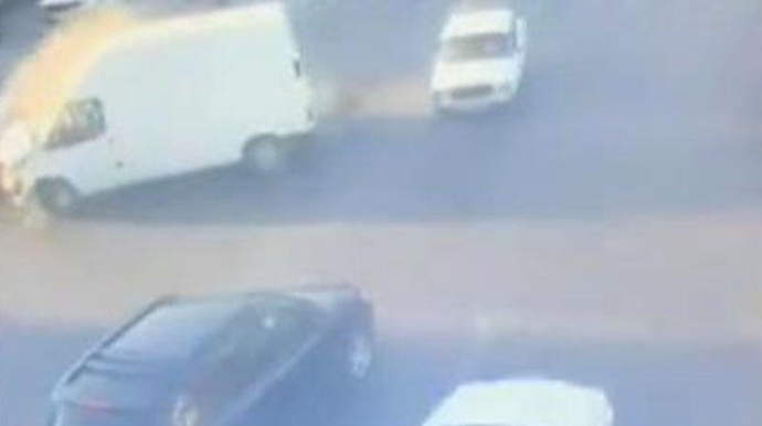 Bakıda yolayrıcında baş verən ağır qəzanın görüntüləri yayıldı - VİDEO