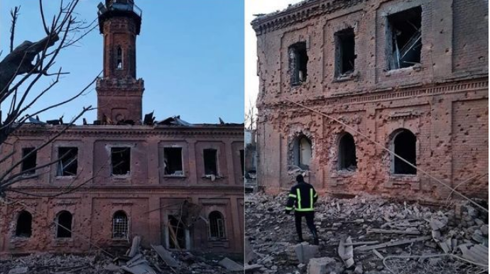 В Харькове разбомбили историческое здание   - ФОТО