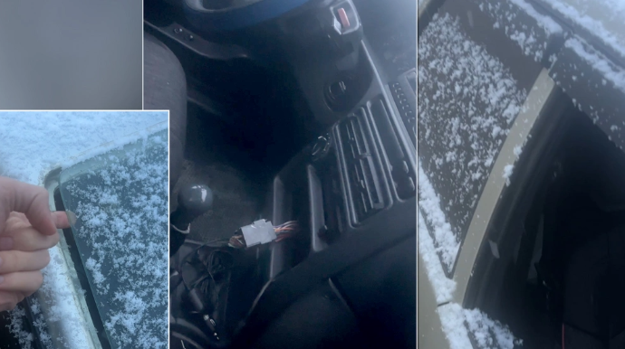 Maşından oğurluq edib aksesuarlarını apardılar - VİDEO