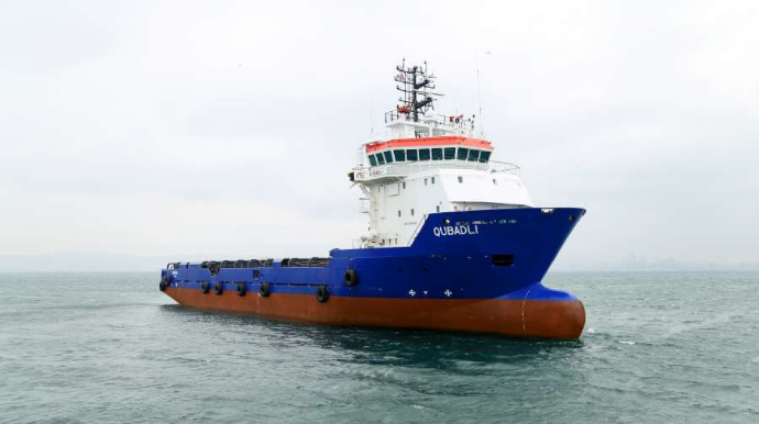 “Qubadlı” təchizat gəmisi əsaslı təmir olunub 