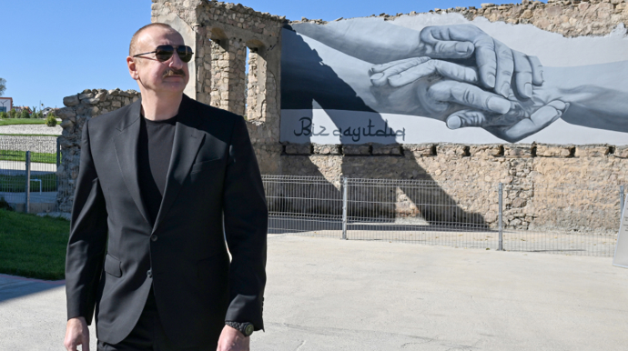 Prezident Cəbrayıldadır - FOTO