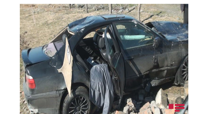 Zaqatalada yol qəzası baş verib, sürücü xəsarət alıb  - FOTO 