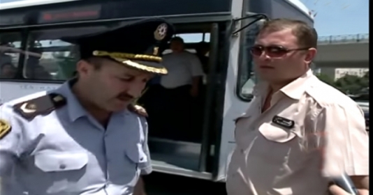 DYP reyd keçirdi - Sürücülər avtobusları qoyub qaçdı