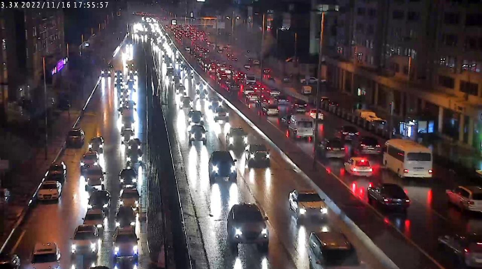 Bakı yollarında sıxlıq olan küçə və prospektlər açıqlanıb  - FOTO