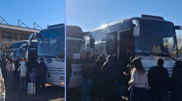 Gəncədən paytaxt istiqamətində sərnişin sayı artıb - FOTO 