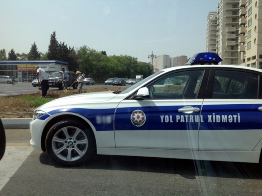 Yol polisi qəza törətdi - Bakıda - YP-461