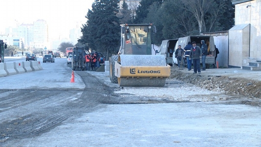 "Şamaxinka"da tıxacın aradan qaldırılması üçün işlər görülür - FOTO
