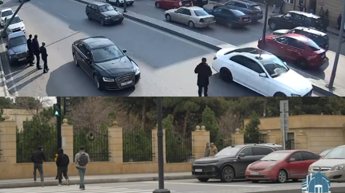 Bu yolda piyadalar üçün svetofor qoyuldu - Qəzalar tez-tez olurdu  - VİDEO