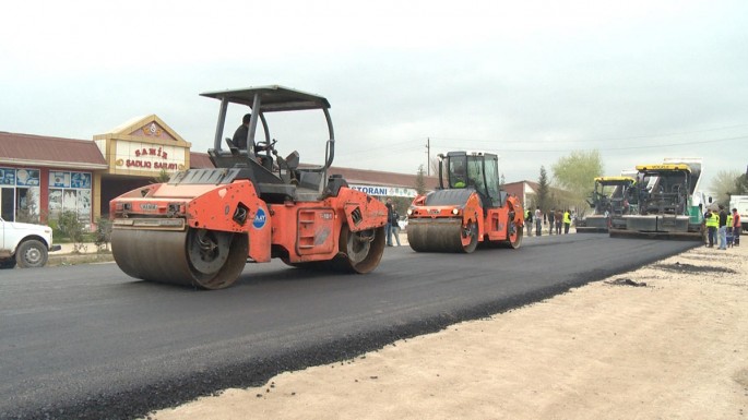 Salyan-Şirvan yolunun yenidən qurulması yekunlaşmaq üzrədir - FOTO