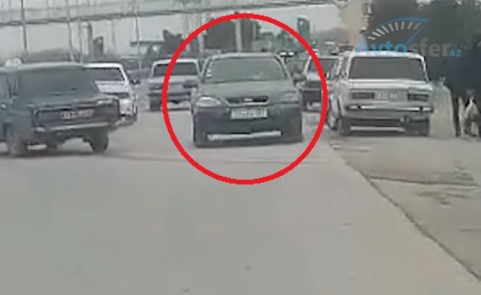 Bakı-Sumqayıt yolunu "protiv" gedən sürücülər - VİDEO