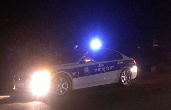 Yevlaxda iki avtomobil toqquşub