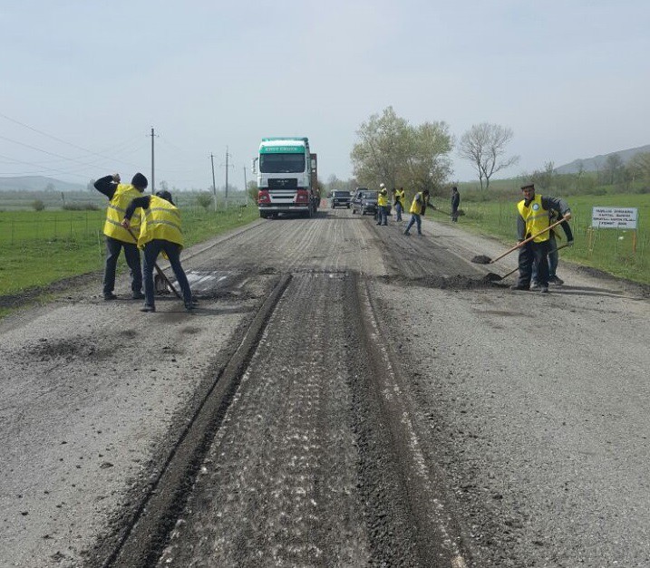 Muğanlı-İsmayıllı yolunda təmir işləri başlandı – VİDEO-FOTO