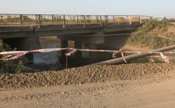 Biləsuvarda çökən körpü ilə bağlı - Yeni xəbər