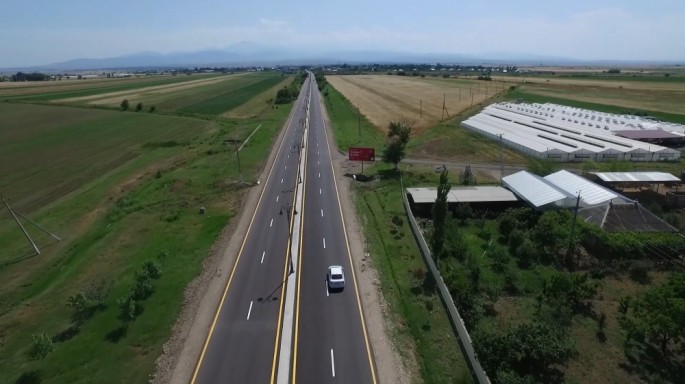 Prezident Goranboyda yolun açılışını etdi  - FOTO