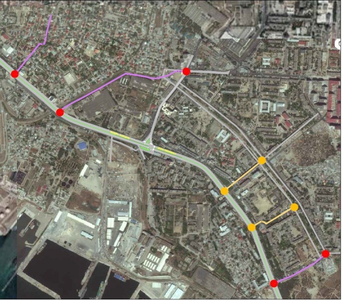 Bakının "Nargilə dairəsi”də sıxlıq aradan qaldırılır