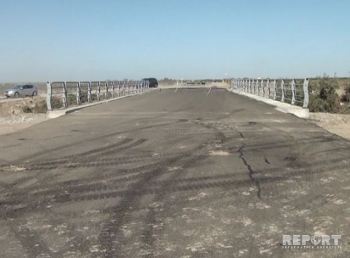 Qəzalı vəziyyətə düşən körpüdə təmir işləri başa çatıb - FOTO