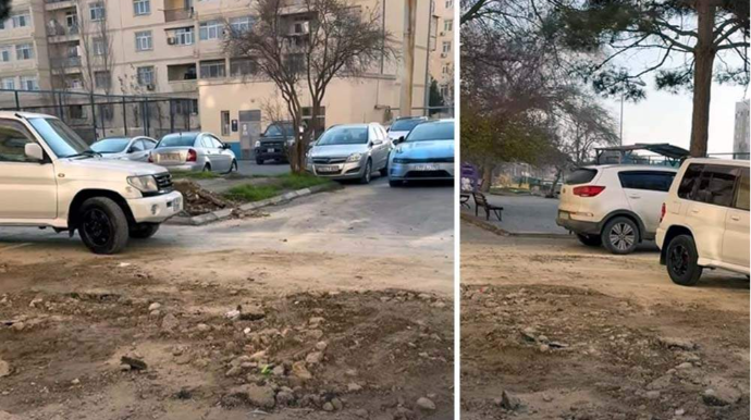 Asfaltı qazıb sakinləri narazı SALANLARDAN VƏD: Ən qısa zamanda... - VİDEO