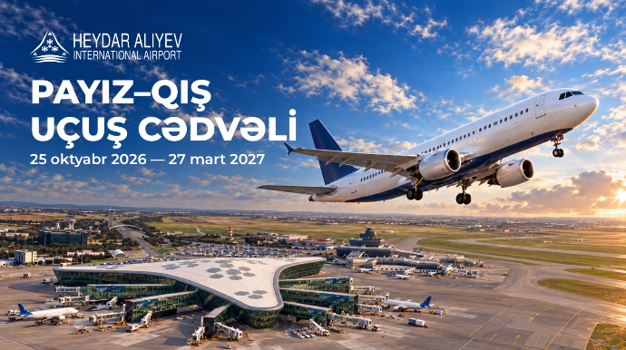 Bakı aeroportu payız-qış uçuş cədvəlinə keçir 