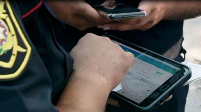 Oğuzda tibbi maskadan istifadə etməyən 11 nəfər cərimələndi - FOTO 