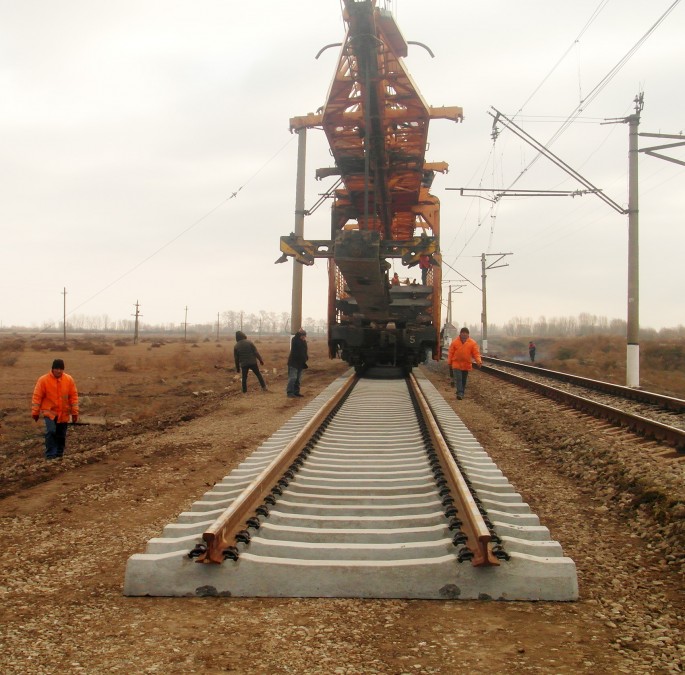 Kürəkçay-Dəliməmmədli dəmir yolu xətti əsaslı təmir olunur - FOTO