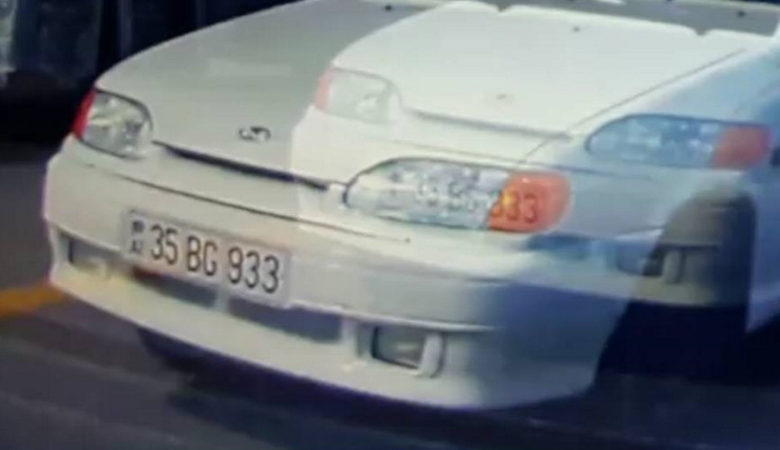 Yol polisi bir sürücünün öhdəsindən gələ bilmir - VİDEO