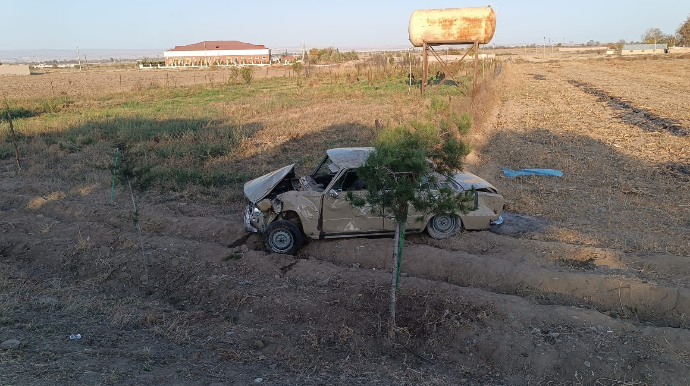 Tovuzda maşın aşdı, xəsarət alan var    - FOTO