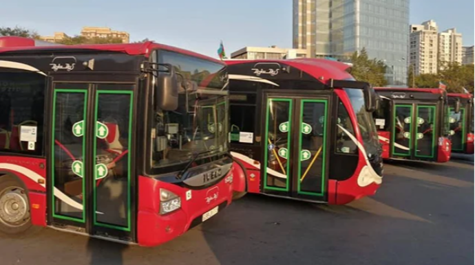 Sumqayıta yeni avtobuslar istifadəyə verildi 