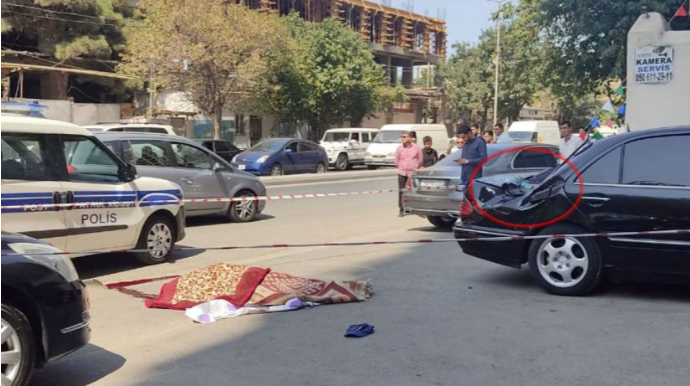 Bakıda iş adamının 19 yaşlı oğlu özünü 9-cu mərtəbədən "Mercedes"in üstünə atdı - VİDEO 