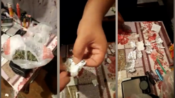 Qobu polisi narrkotik satıcısını belə yaxaladı  - FOTO - VİDEO