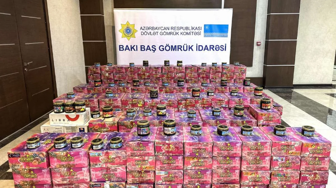 Qaradağda dörd mindən çox qəlyan tütünü qanunsuz dövriyyədən çıxarıldı