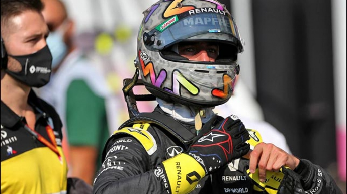 “Renault” komandasının pilotu Daniel Rikkardo Bakıda qazandığı qələbəni xatırlayıb