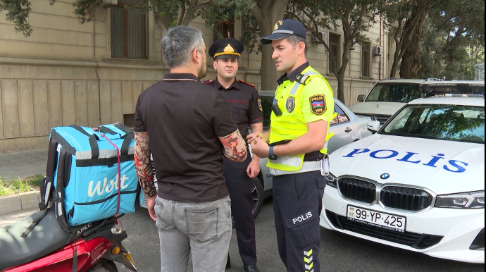 Vətəndaşlar narazılıq etdi, yol polisi hərəkətə keçdi - Skuter, velosiped və mopedlərə qarşı REYD - VİDEO  
