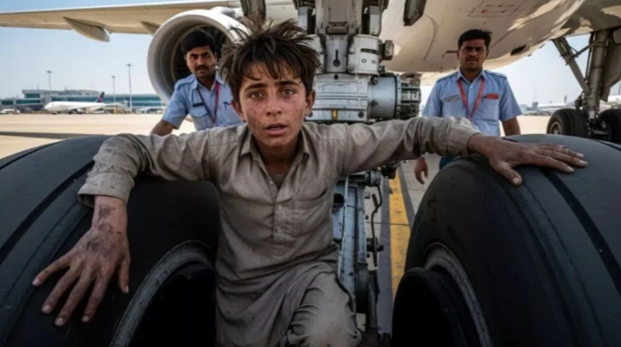 Delhidə enən sərnişin təyyarəsinin şassisindən 13 yaşlı oğlan çıxdı