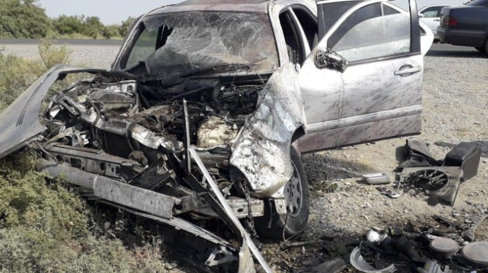 Kürdəmirdə avtomobil aşıb, xəsarət alan var 