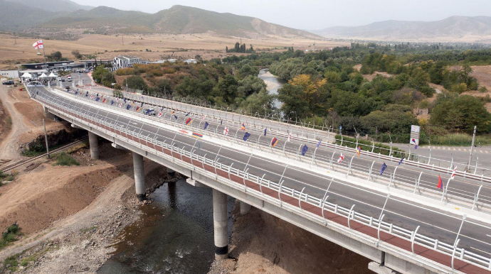 Ermənistan-Gürcüstan yolunda hərəkət bərpa edilib 