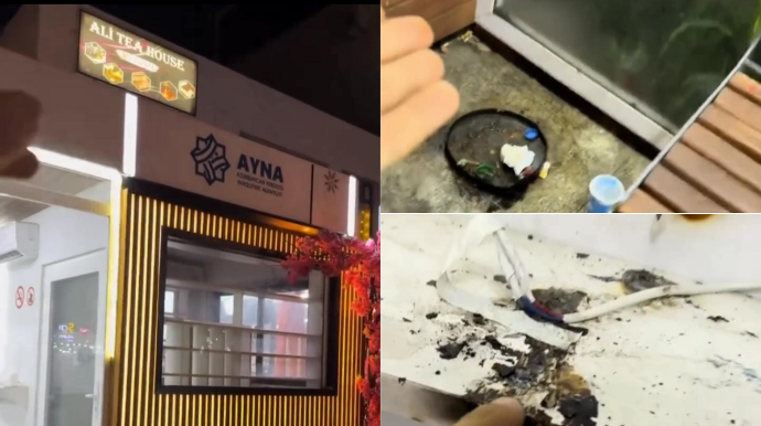 Граждане повредили остановочный павильон, установленный AYNA - ВИДЕО 