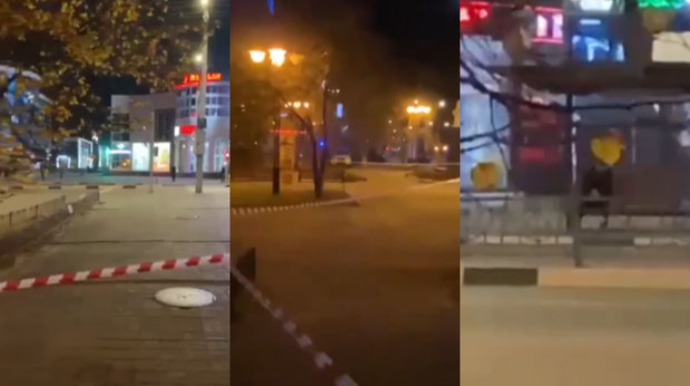 Belqorodda əlində “qumbara” olan şəxs nəqliyyatı iflic etdi - VİDEO 