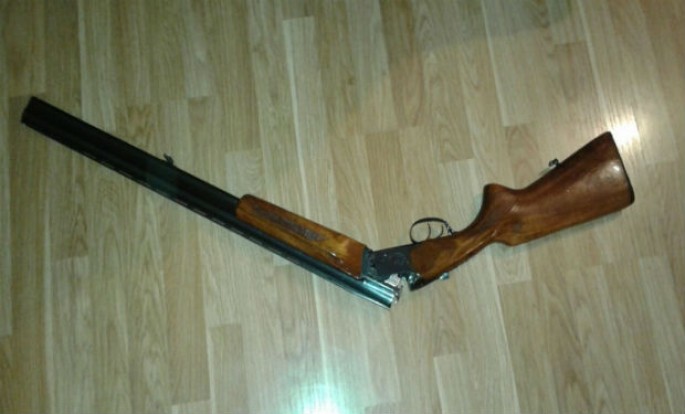 Nardaranda torpağa basdırılan tüfəng tapıldı