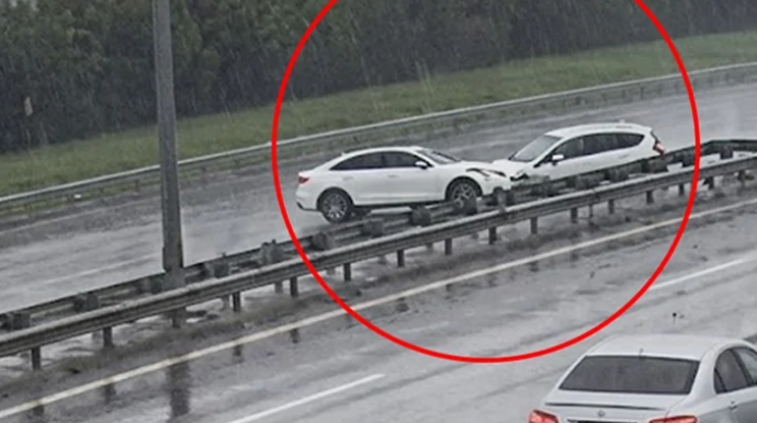 Aeroport şosesində qorxunc qəzanın ANBAAN VİDEOSU 