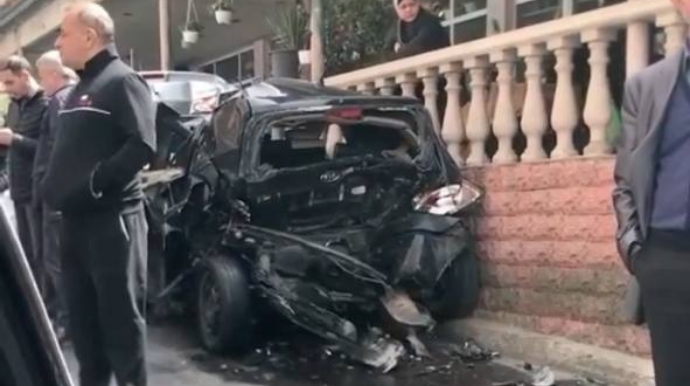 Bakıda zəncirvari qəzadan sonra ortaya çıxan mənzərə  - VİDEO